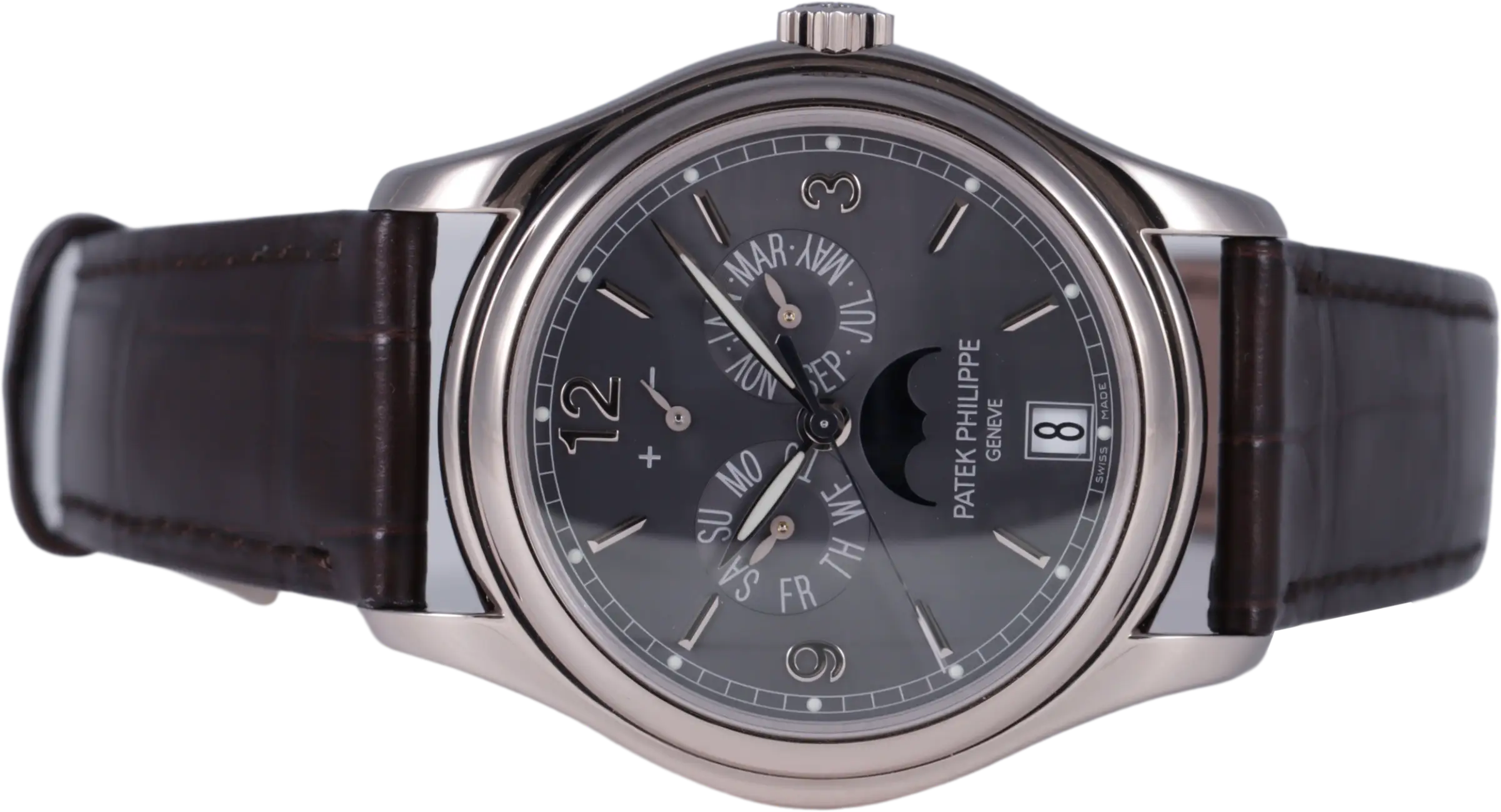 Patek Philippe Complications Annual Calendar Moon Phase White Gold 5146G-010